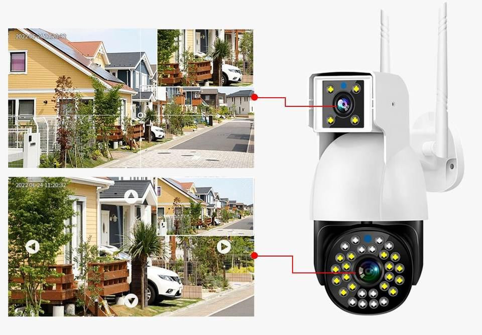 Камера DUAL CAMERA P12 WIFI IP 360/90 V380PRO 3+3.0mp вулична. мк Одеса - фото 1