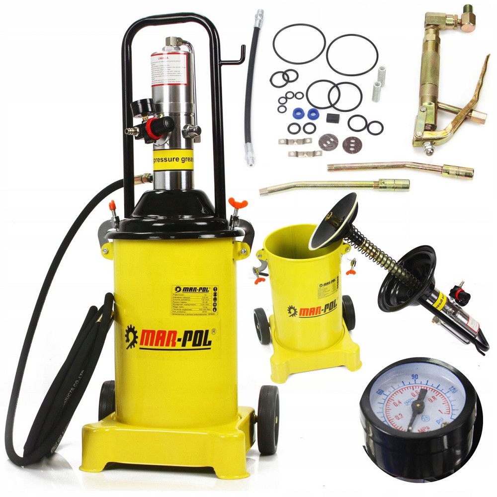 Пневматична автоматична мастильна установка 12 літрів 6-8 Бар Mar-Pol (M78059) Нововолинськ - фото 1