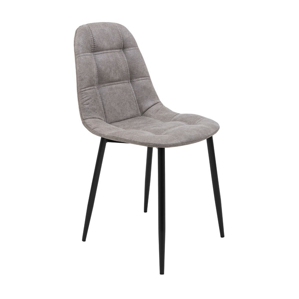 Стілець крісло м'який SplitDesign U Jeep 90 чорні ніжки Сірий Київ - фото 1