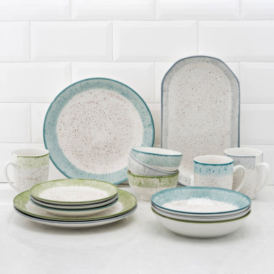 Чашка Ardesto Siena, 360мл, порцеляна, біло-зелений (AR2936SWG) Винница - изображение 8