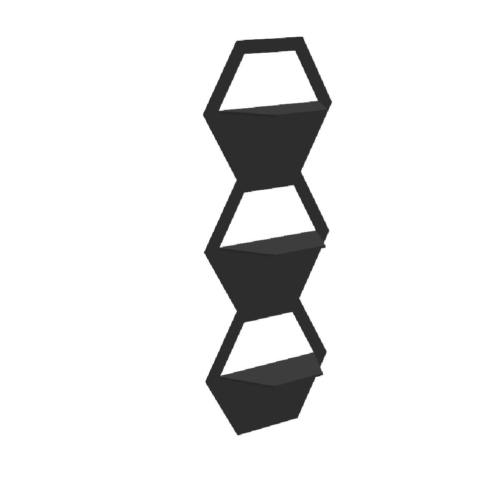 Набор полок EKOSTAR настенных 173х60х150 3 полки Киев - изображение 3