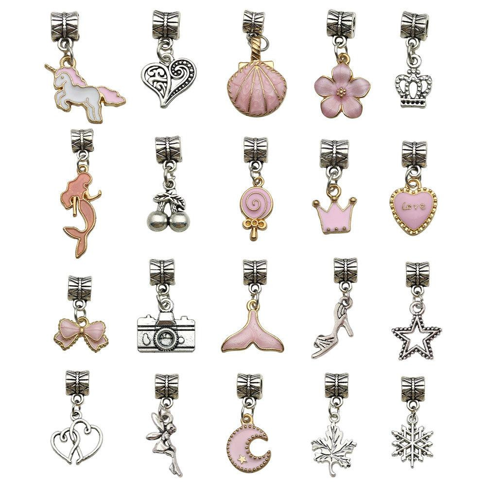 Детский набор для творчества для создания шарм браслетов и колье . из бусин в подарочной коробке 63 шт. Киев - изображение 3