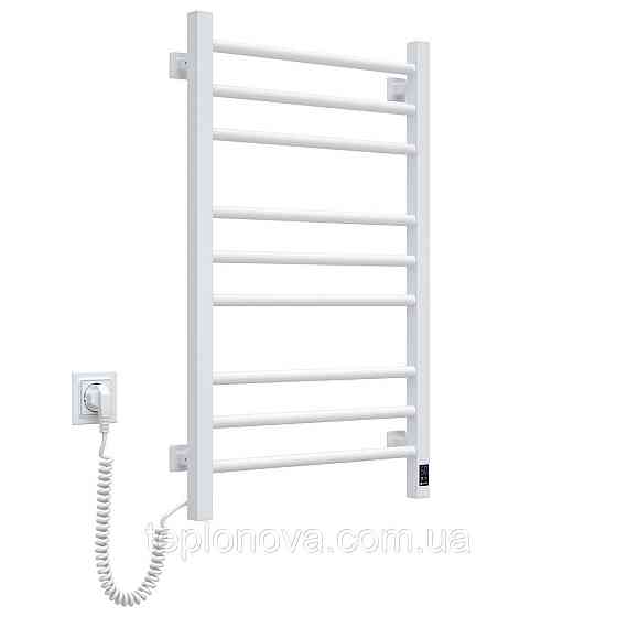 Полотенцесушитель Классик Квадро 500х800 Sensor левый с таймером, белый Черновцы