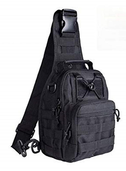Сумка тактична плечова EDC (під пістолет) чорна S000090 Київ - фото 2