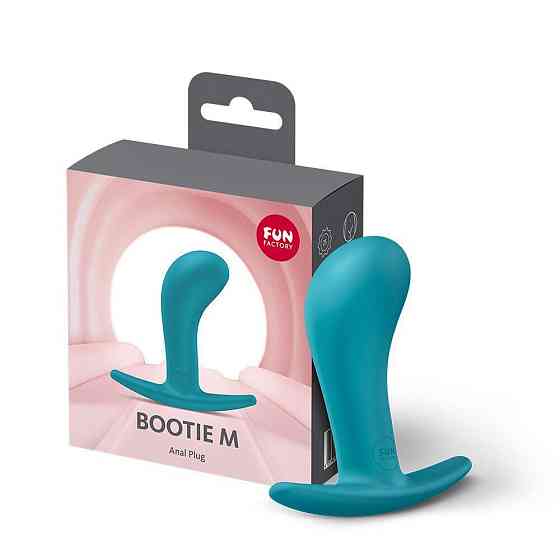 Анальна пробка Fun Factory BOOTIE M Aquamarine, діаметр 3,3 см, тонкий обмежувач Sex Aura Київ