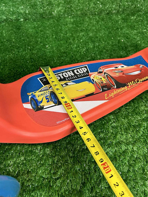 Самокат триколісний Cars з підсвічуванням коліс Червоний (LS2213) Чернігів - фото 3