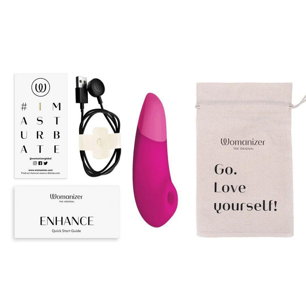Вакуумный клиторальный стимулятор Womanizer Enhance Pink Sex Aura Киев - изображение 8