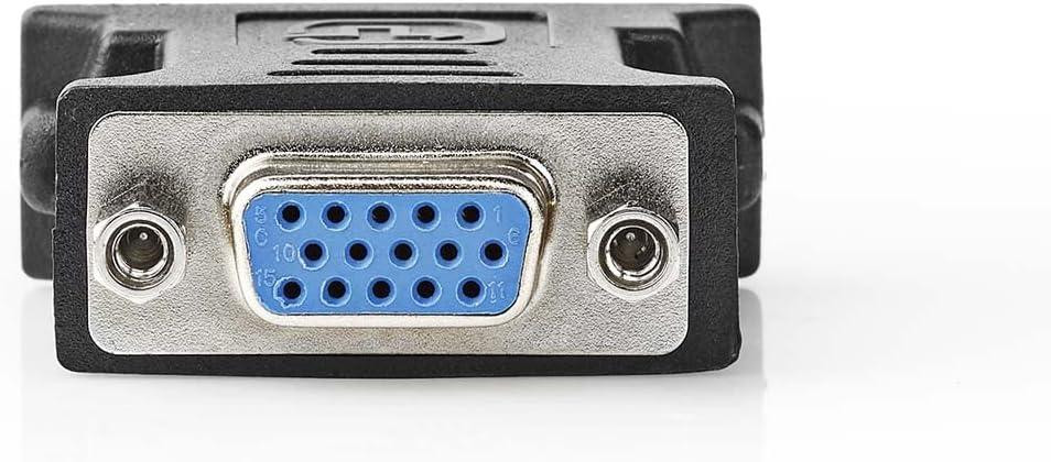 Адаптер DVI-D на VGA (гнездо) прямой корпус PVC черный Киев - изображение 4