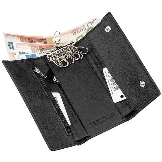 Чоловіча ключниця-гаманець ST Leather 18839 Чорний Київ