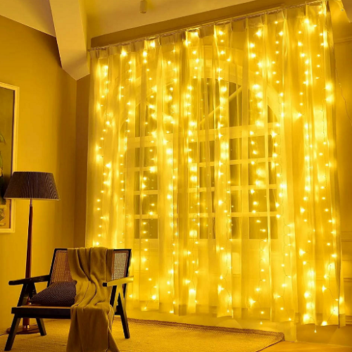 Світлодіодна гірлянда завіса (штора) 240 Led 3*2м теплий колір USB CW-GW-240L32U ColorWay Житомир