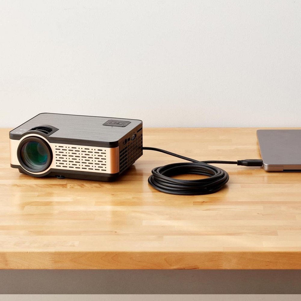 Кабель DisplayPort to HDMI 4,5 м для монітора и проектора черный аудио-видео для компьютера и ноутбука с Киев - изображение 3