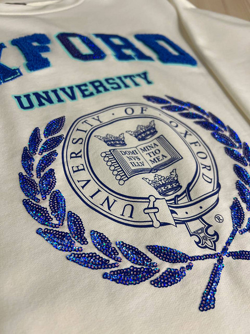 Костюм женский LSK 6011-5539 свитшот с вышивкой Oxford с джогерами белый, белый, S Киев - изображение 2