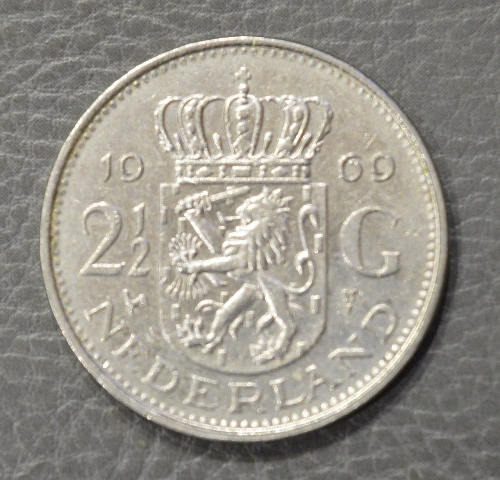 Нідерланди 2 1/2 гульдена 1969 рік Полтава - фото 1