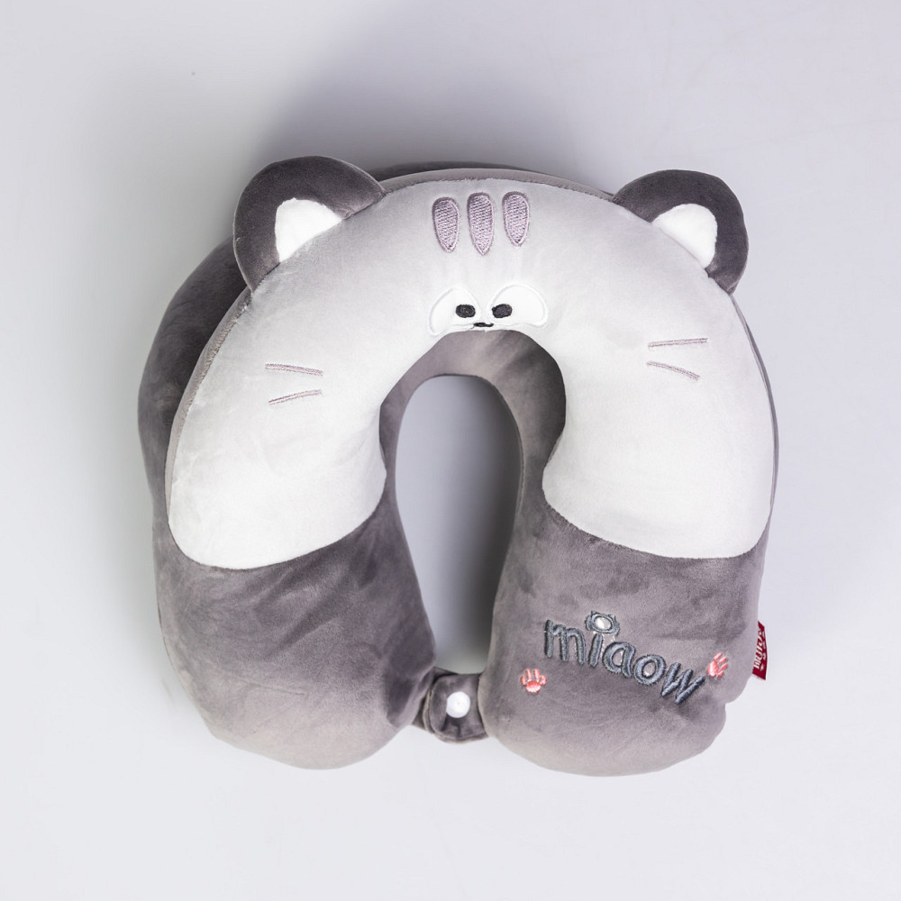 Yiwu Подушка для шиї Miaow U-подібна подвійна, сірий HP-56-27G Коломыя - изображение 3