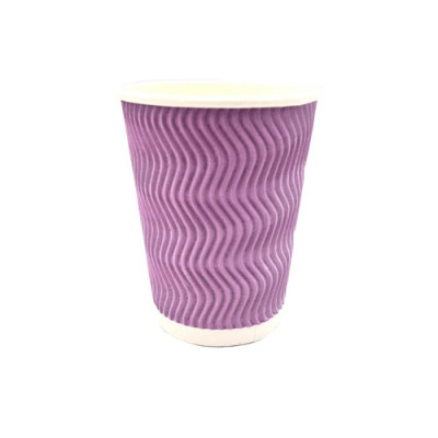 Стаканы одноразовые Romus Ripple гофрированный розовые 110 мл 30 шт. (110010) Винница - изображение 1