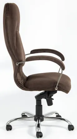 Офисное Кресло Руководителя Richman Nicosia Tiffani Chocolate Хром М2 AnyFix Коричневый Днепр