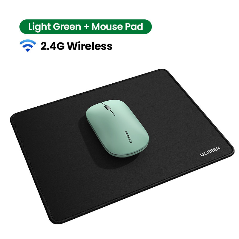 Маніпулятор миша бездротова UGREEN MU001 Portable Wireless Mouse Green Одеса - фото 18