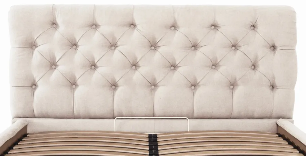 Ліжко Двоспальне London Comfort 180 х 190 см Місті Milk З підйомним механізмом та нішою для білизни Бежевий Київ - фото 7