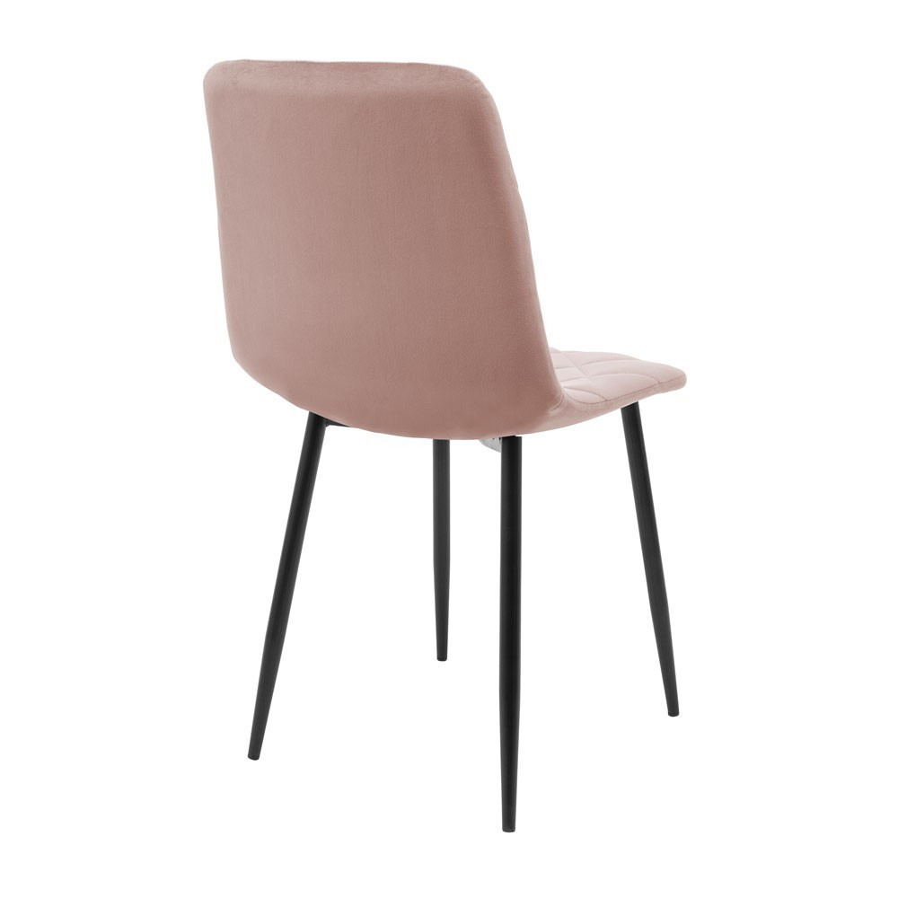 Стілець крісло м'який GarretDesign U Malcolm 22 чорні ніжки Рожевий Київ - фото 3