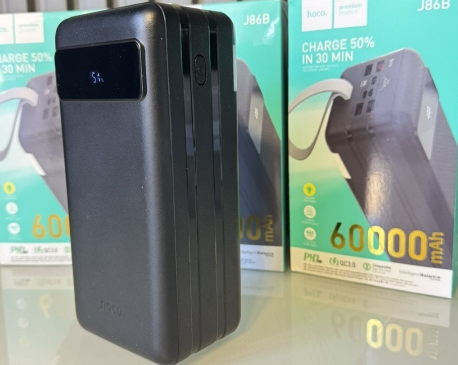 Повер Банк Hoco J86В 60000mAh 22.5w+PD20w(Power Bank Хоко 22.5 ватт) Київ - фото 5