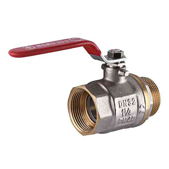 Кран кульовий прямий SOLOMON 1 1/4″ ЗВ КР PN40 В1002FM Луцк