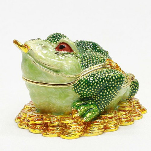 Скринька статуетка Жаба з монетами Київ - фото 1