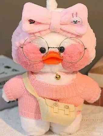 Качка Лалафанфан Уточка в окулярах Каченя LaLafanfan Мягкая Игрушка. Киев