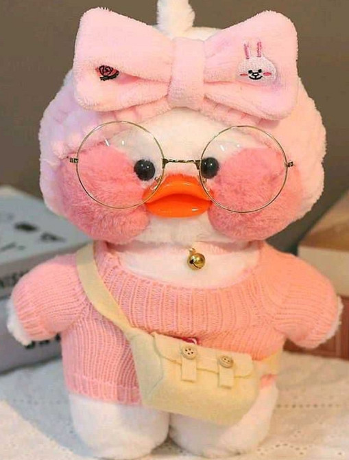 Качка Лалафанфан Уточка в окулярах Каченя LaLafanfan Мягкая Игрушка. Киев - изображение 2