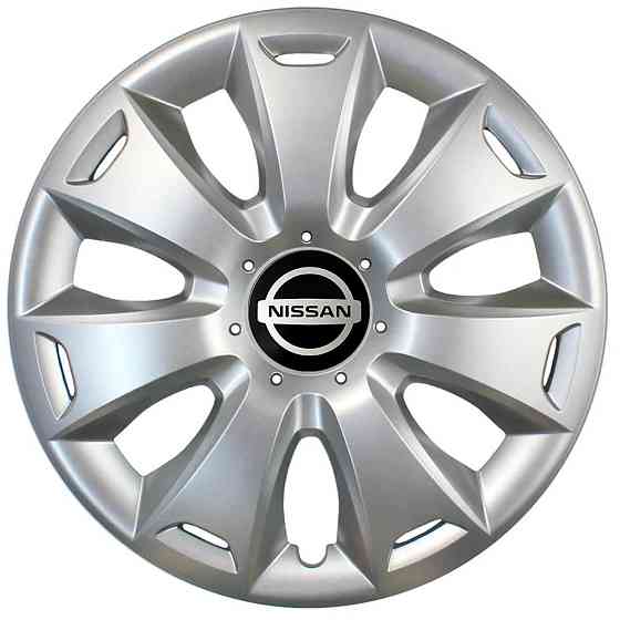 Автомобильные модельные колпаки R16 Nissan 417 4шт, SJS, серебряные Киев