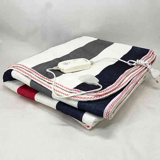 Электропростынь 150х120 см теплая электро простыня одеяло с подогревом полоска RH-81 Львов