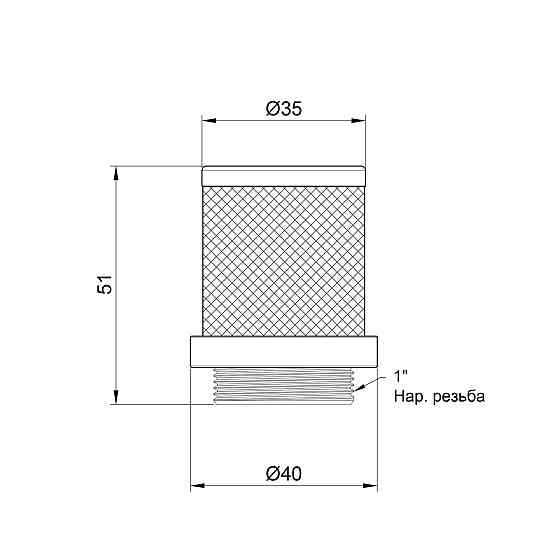 Сітка зворотного клапана Thermo Alliance Standart 1" SD245W25 Київ