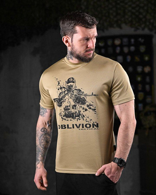Тактическая потоотводящая футболка OBLIVION  soldier coyot ДЛ7161 Одесса - изображение 2