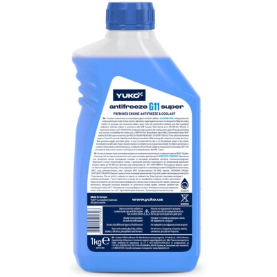 Антифриз Yuko -32 Super G11 синій. ПЕ кан.1л (1 кг.) (4823110404393) Вінниця - фото 2