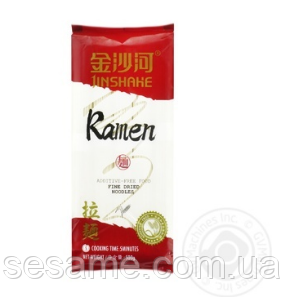 Пшеничная лапша Рамэн Jinshane 500г Харьков - изображение 1