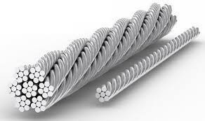 Канат стальной DIN 3057, DIN EN 12385-4, ISO 2408, BS 302, RR-W-410D КОНСТРУКЦИЯ: 6x25(1+6;6F+12)+1о.с. Киев - изображение 1