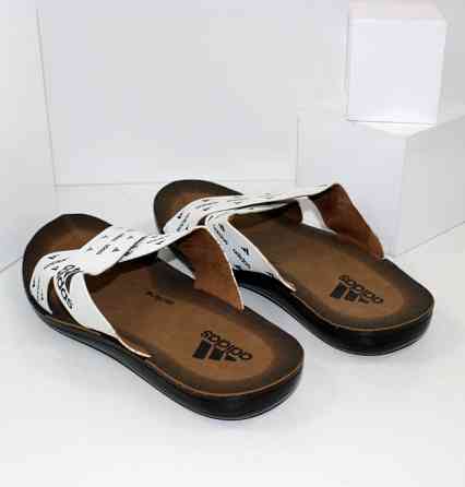 Мужские Шлёпанцы Тапочки Adidas Сланцы Белые Адидас ( размеры: 40,41,42,43,44,45) Днепр