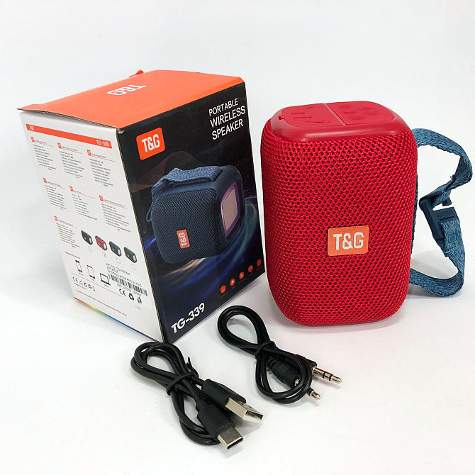 Bluetooth колонка с разноцветной подсветкой со стереозвуком TG339, Колонка блютуз светящаяся VH-43 Львов - изображение 3