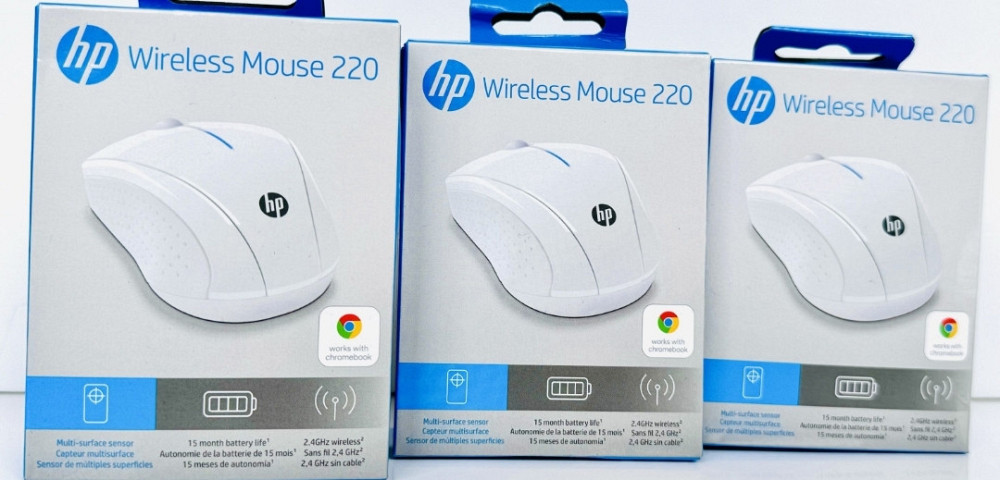 Нова Бездротова Оптична Мишка Миша HP 220 Wireless Біла (7KX12AA) Харків - фото 6