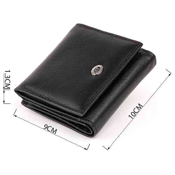 Компактний гаманець жіночий ST Leather 19256 Чорний Київ