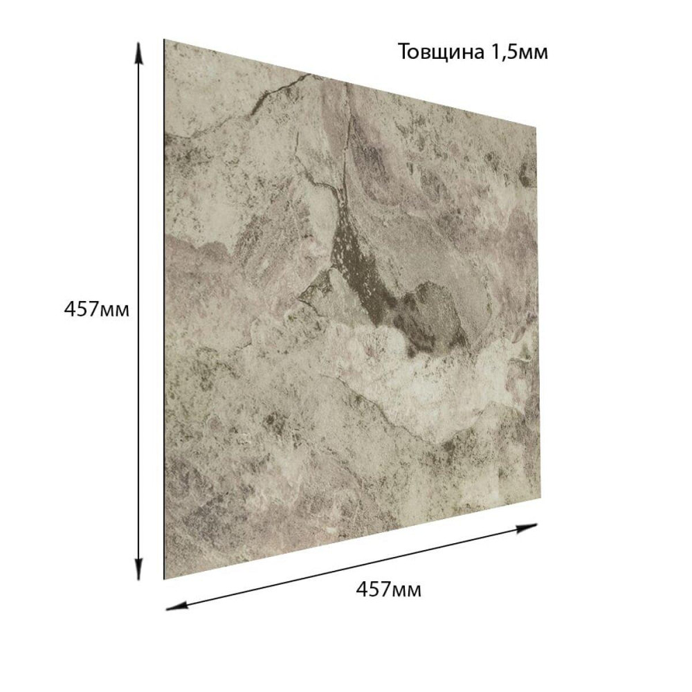 СВП-100 Самоклеюча вінілова плитка 457х457х1,5мм МАТ SW-00003254 Київ - фото 3