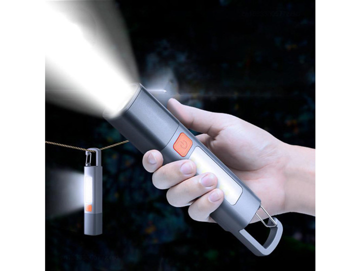 Фонарь аккумуляторный ручной Bailong BL-W546+COB Харьков - изображение 2