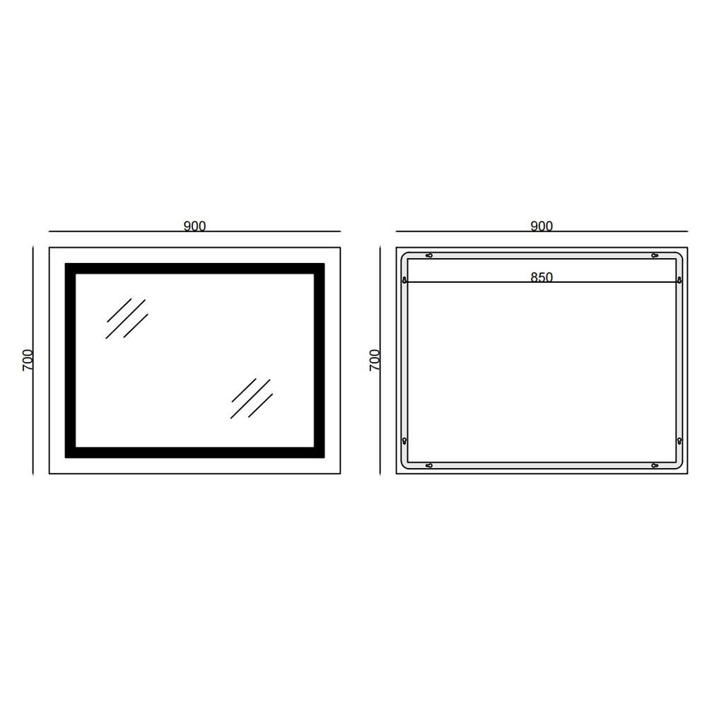 Дзеркало Mixxus STYLE MR13-90x70-REVERSE з LED Touch, Anti-fog, димером, рег. яскравості   ( MI6667 ) 30663 Харків - фото 13