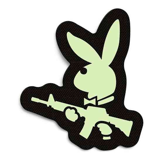 Патч / шеврон сержант Зайчик (Playboy) чорний Запоріжжя