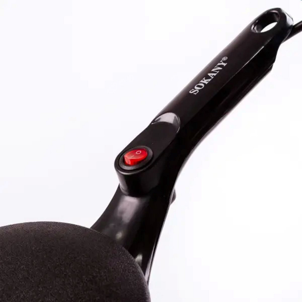 Сковорода для млинців електрична з антипригарним покриттям діаметр 20 см Sokany 650 Вт SK5208 Коломия - фото 4