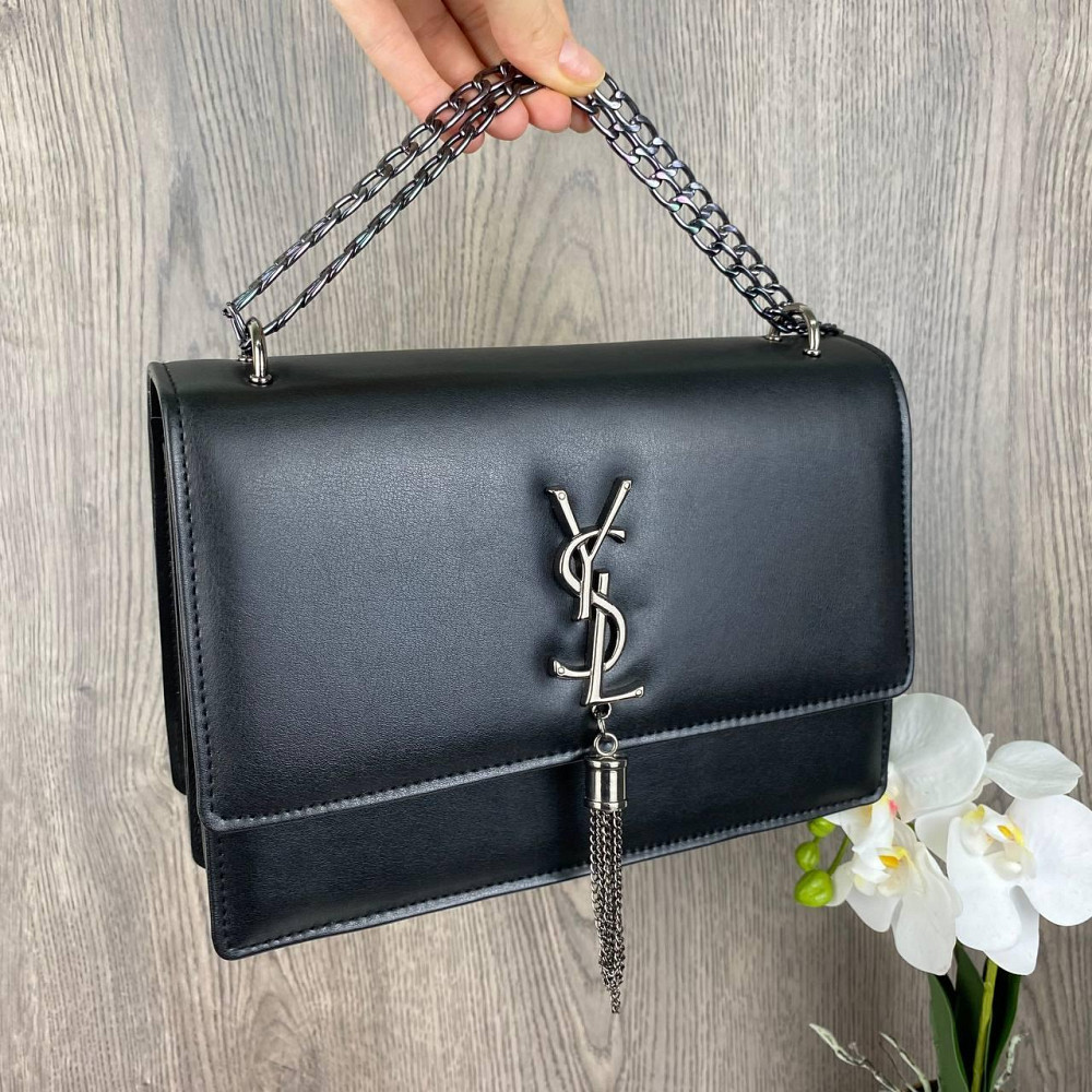 Набір жіноча міні сумочка клатч YSL сумка з ланцюжком + жіночий пояс поясний ремінь ( 21789 ) Харьков - изображение 3