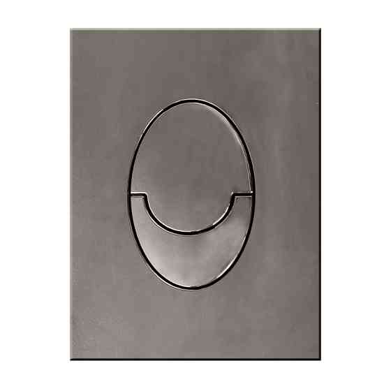 Панель змиву пластикова Koer KT-0606-07 157x198x3mm, кнопка закруглена (колір графіт) (KR5712) Київ