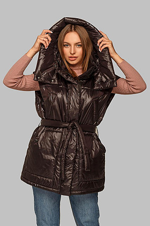 МОДНЫЙ ЖИЛЕТ АЛИСА ИЗ ПЛАЩЕВКИ С ПОЯСОМ . S-XL р. Киев - изображение 8