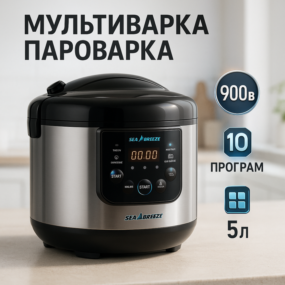 Мультиварка 5 л, Мультиварка для приготування їжі, Мультиварка п'ять літрів для варіння ZV-43 Львів - фото 11