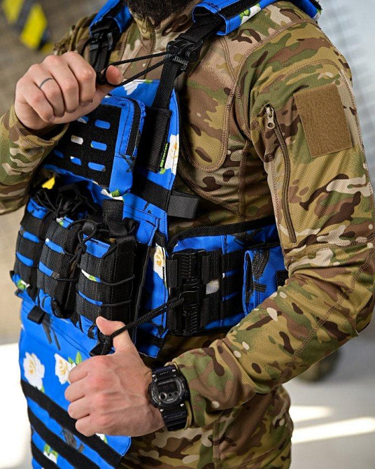 Плитоноска 4 быстрых сброса с напашником NETFLIX SIR  ПП4636 Одесса - изображение 5