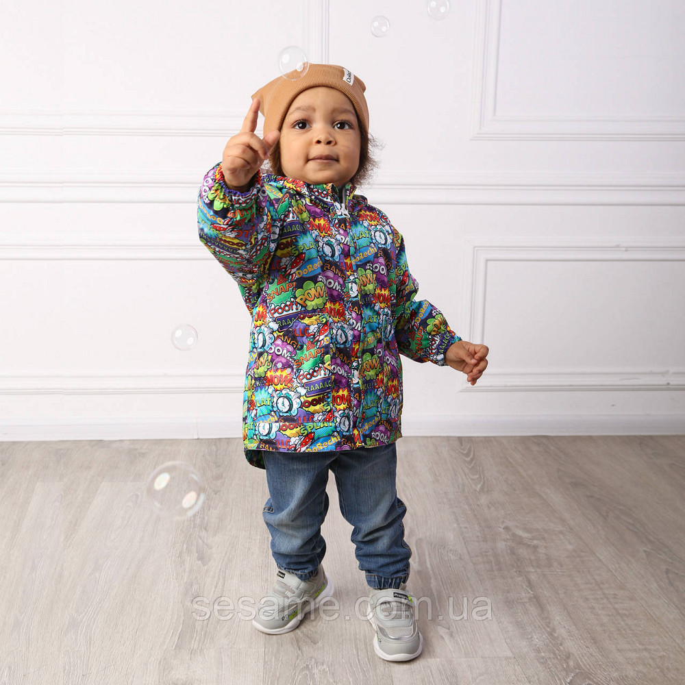 Дитяча Куртка-парку демісезонна Комікси Харків - фото 3